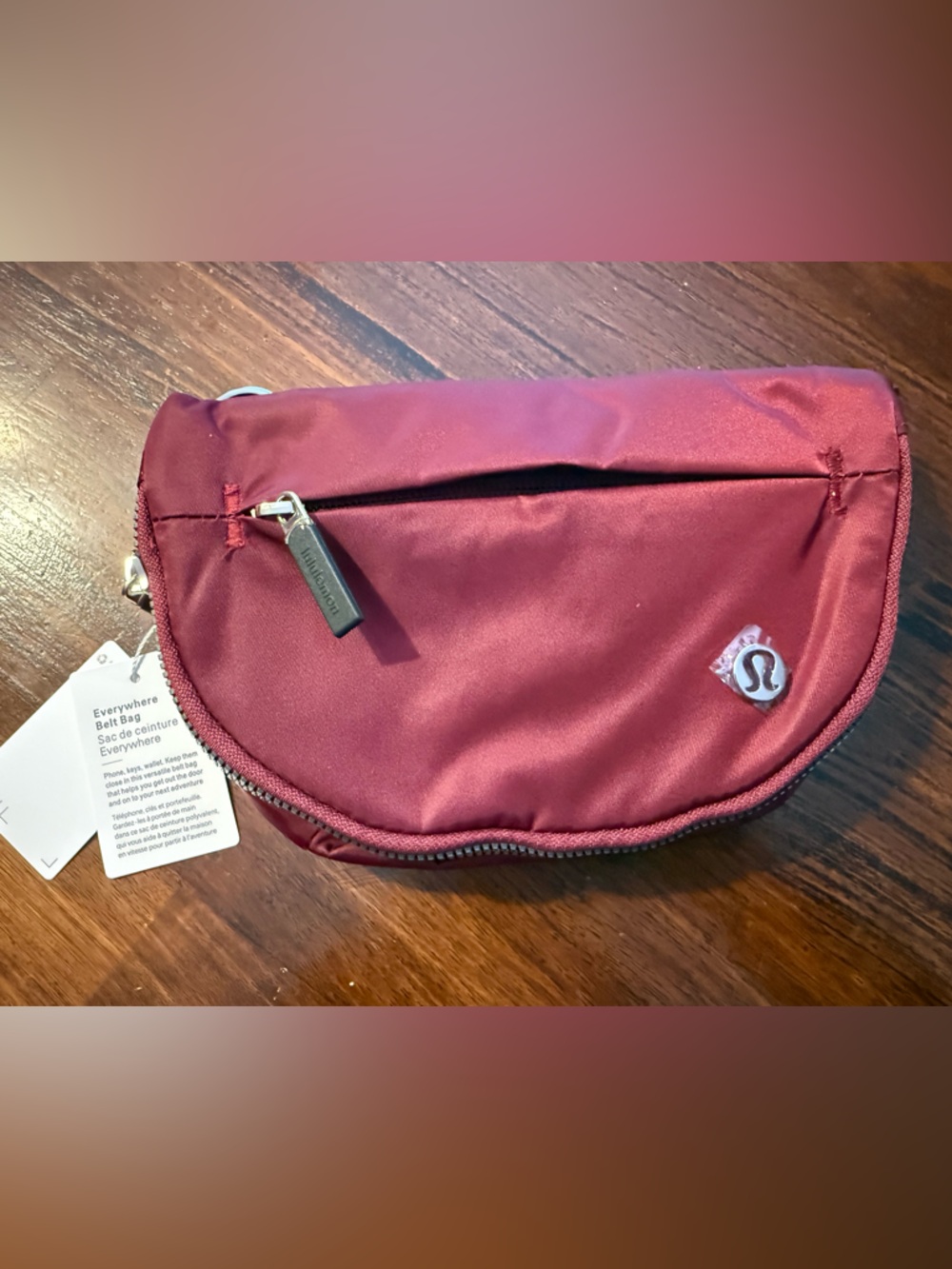 lululemon athletica Burgundy Belt Bag